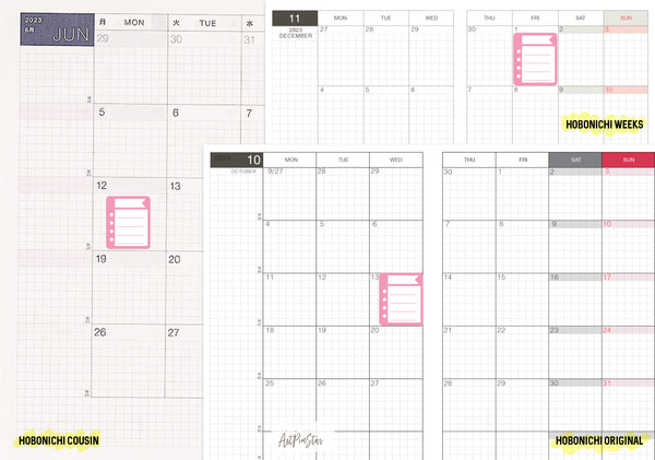 A023l | Checklist Doodle, Weeks