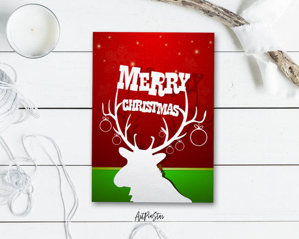 Merry Christmas Personalized Holiday Greeting Card Gifts