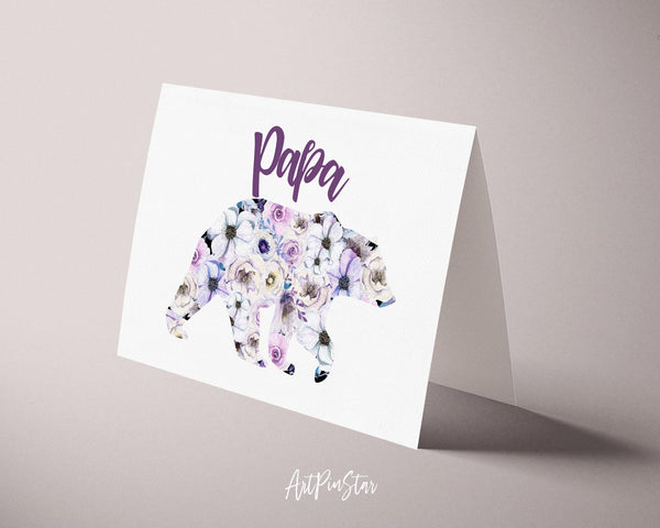 Papa bear Father's Day Occasion Greeting Cards
