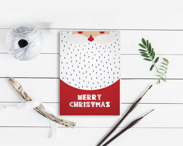 Merry Christmas Santa Personalized Holiday Greeting Card Gifts