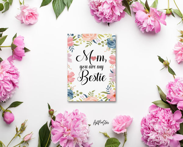 Mom you are my bestie Mother's Day Occasion Greeting Cards
