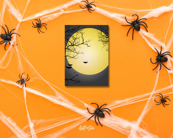 Halloween Party Full Moon Custom Holiday Greeting Card