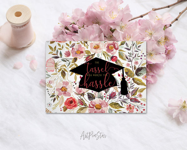 The tassel was worth the hassle Personalized Graduation Achievement Gift Cards
