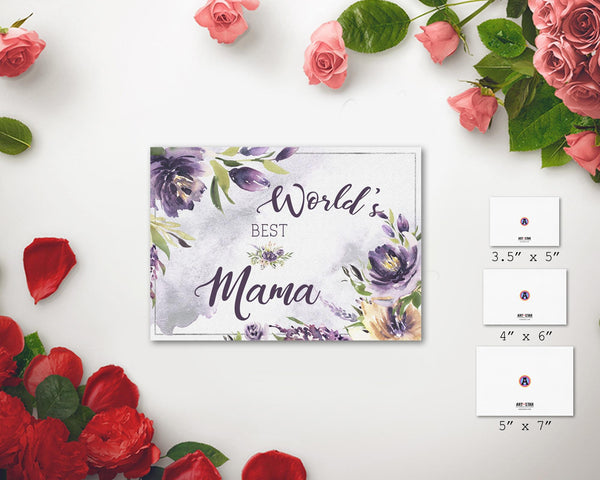 World's best mama Mother's Day Occasion Greeting Cards