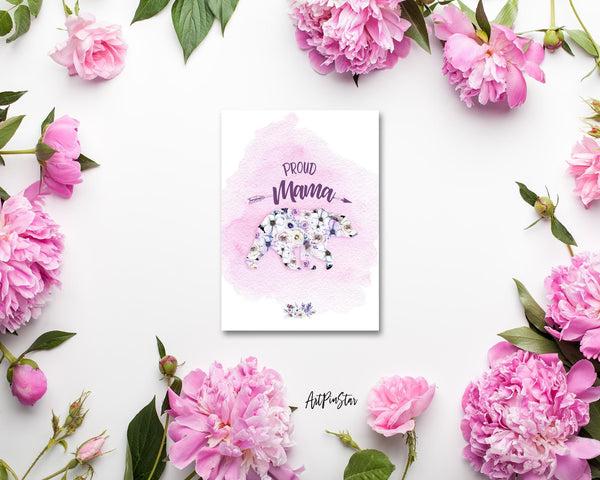Proud Mama Bear Mother's Day Occasion Greeting Cards