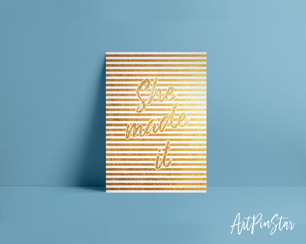 She made it Personalized Graduation Achievement Gift Cards