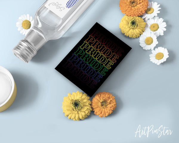 PRIDE in Pride Colors LGBTQ Pride Cards