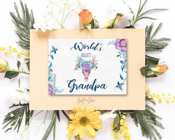 World's best grandpa Grandparents Occasion Greeting Cards