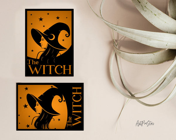 The Witch Halloween Custom Holiday Greeting Card