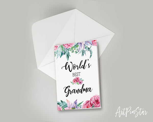 World's best grandma Grandparents Occasion Greeting Cards