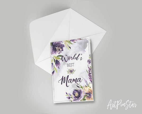 World's best mama Mother's Day Occasion Greeting Cards