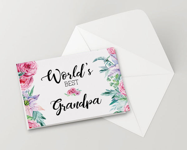 World's best grandpa Grandparents Occasion Greeting Cards