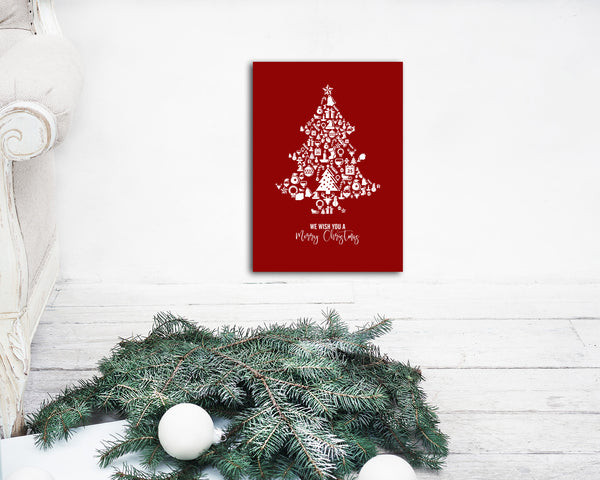 We wish you a Merry Christmas Personalized Holiday Greeting Card Gifts