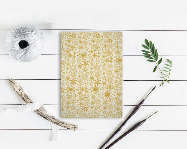 Snowflake Pattern Personalized Holiday Greeting Card Gifts