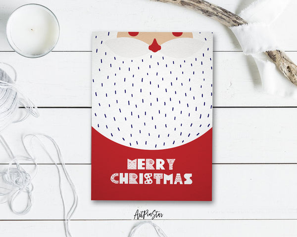 Merry Christmas Santa Personalized Holiday Greeting Card Gifts