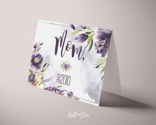 Mom since 2010 Mother's Day Occasion Greeting Cards