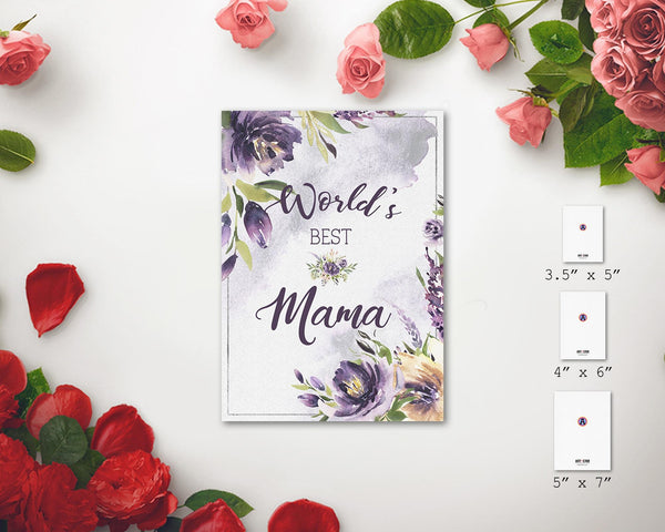 World's best mama Mother's Day Occasion Greeting Cards