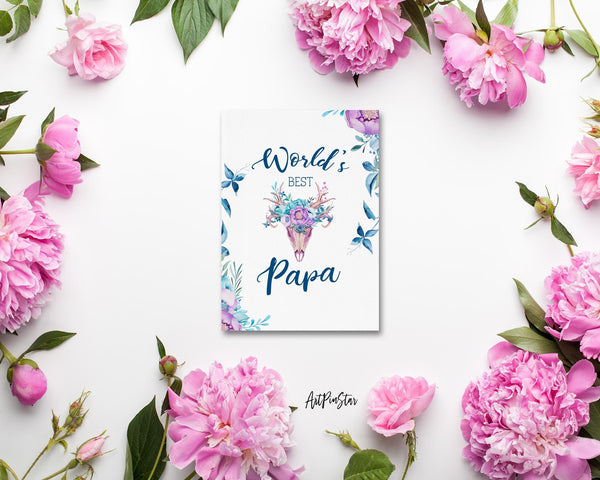 World's best papa Father's Day Occasion Greeting Cards