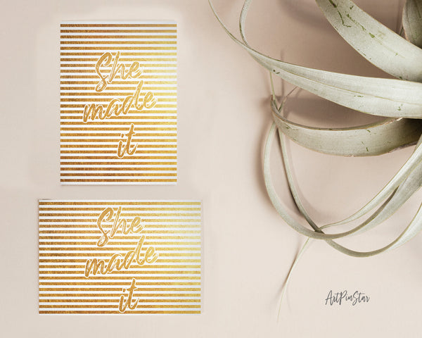 She made it Personalized Graduation Achievement Gift Cards