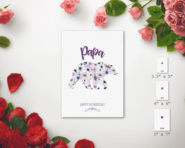Papa bear Father's Day Occasion Greeting Cards