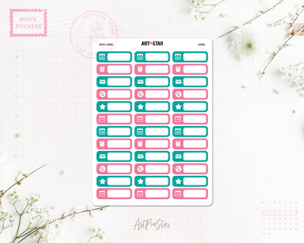 A089i | Box Label, Appointment