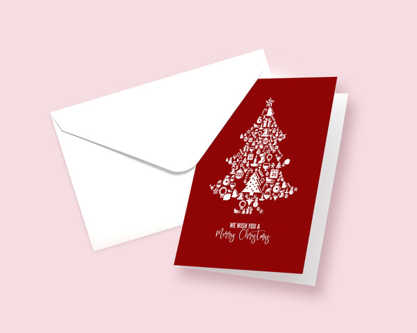 We wish you a Merry Christmas Personalized Holiday Greeting Card Gifts