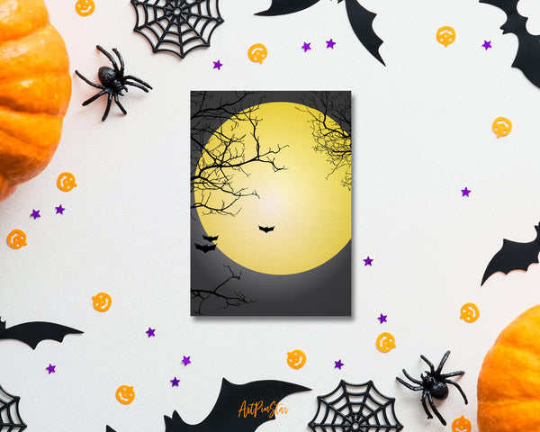 Halloween Party Full Moon Custom Holiday Greeting Card