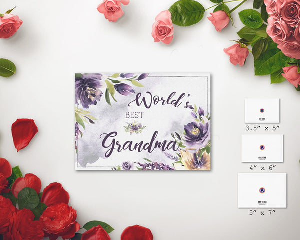 World's best grandma Grandparents Occasion Greeting Cards