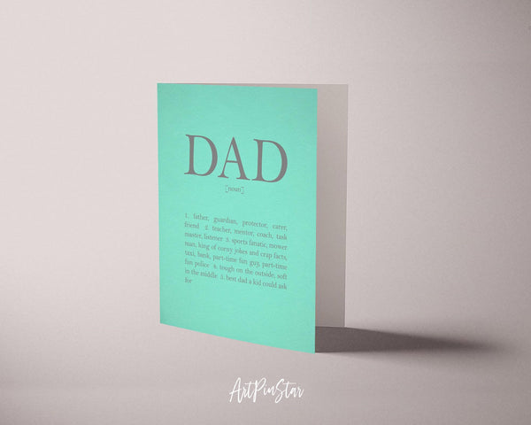 Dad meaning Father's Day Occasion Greeting Cards