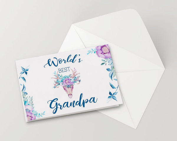 World's best grandpa Grandparents Occasion Greeting Cards