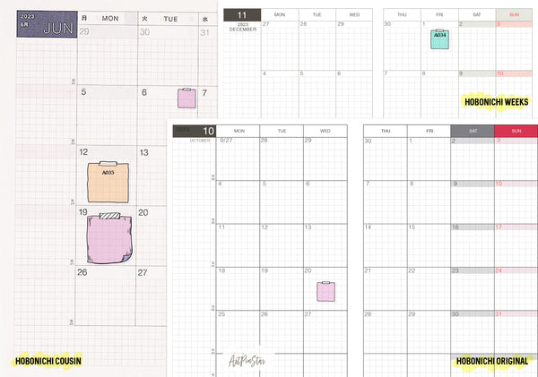 A037b | Monthly Sticky Note, A5 Pink