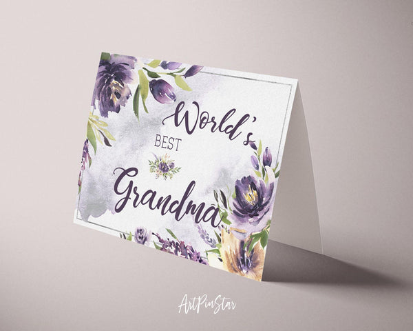 World's best grandma Grandparents Occasion Greeting Cards