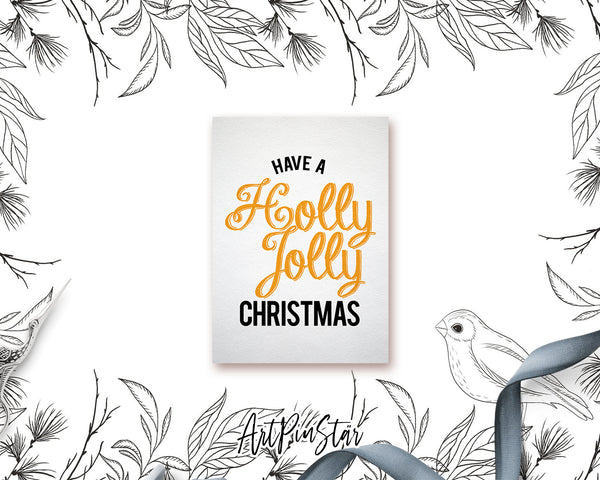 Have a holly jolly christmas Personalized Holiday Greeting Card Gifts