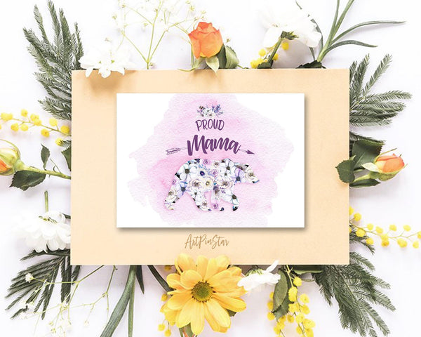 Proud Mama Bear Mother's Day Occasion Greeting Cards