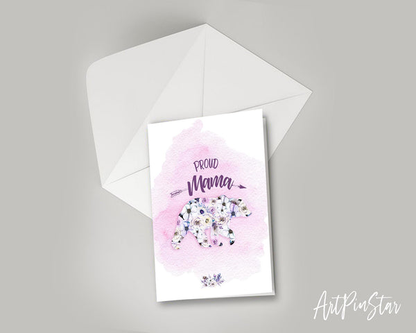 Proud Mama Bear Mother's Day Occasion Greeting Cards