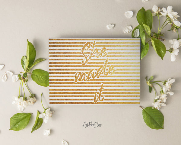 She made it Personalized Graduation Achievement Gift Cards