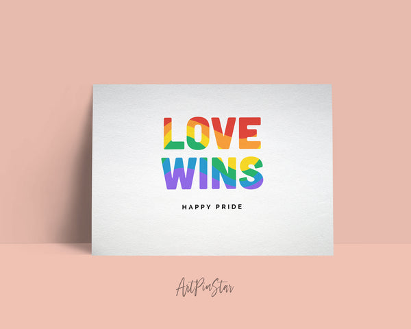 Love Wins LGBT LGBTQ Pride Cards