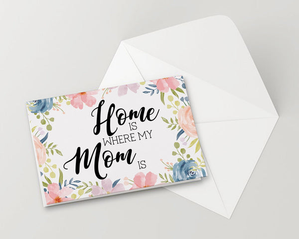 Home is where my mom is Mother's Day Occasion Greeting Cards