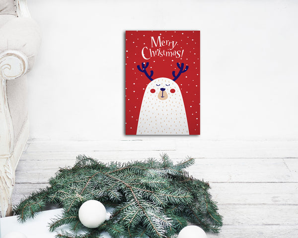 Merry Christmas-Deer Personalized Holiday Greeting Card Gifts