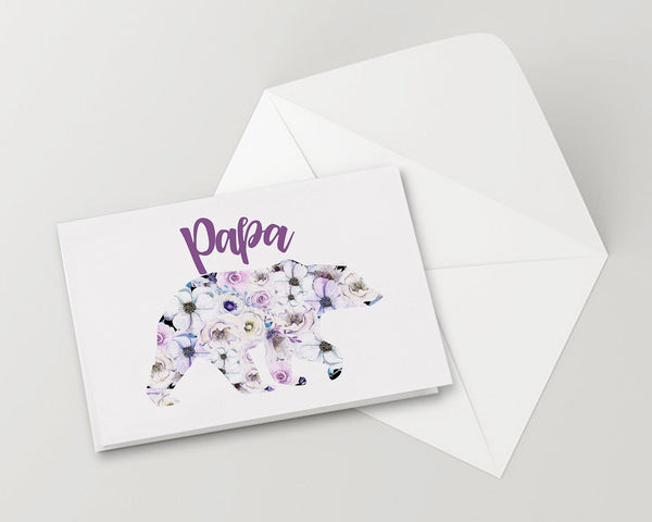 Papa bear Father's Day Occasion Greeting Cards