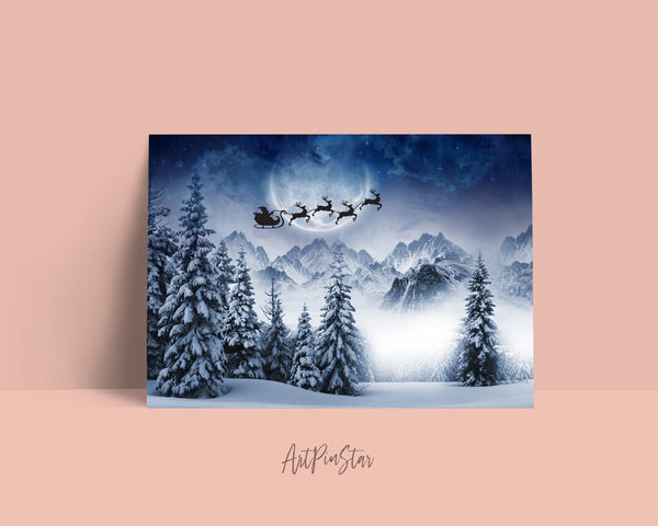 Christmas Santa Personalized Holiday Greeting Card Gifts