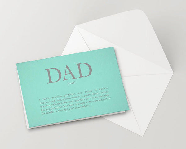 Dad meaning Father's Day Occasion Greeting Cards