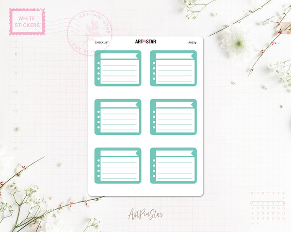 A023g | Checklist Doodle, A5