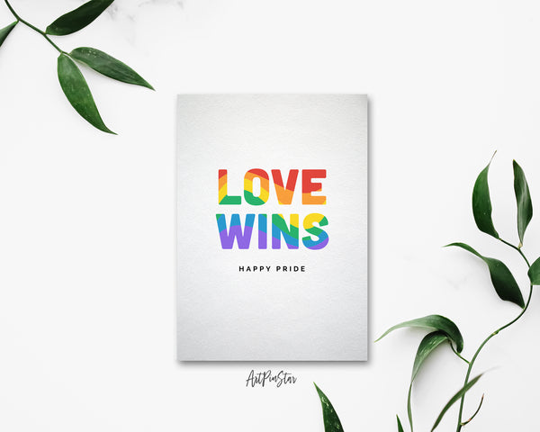 Love Wins LGBT LGBTQ Pride Cards