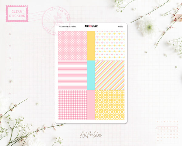 A129c | Valentine Pattern Mini Fullbox, A5