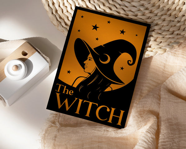 The Witch Halloween Custom Holiday Greeting Card
