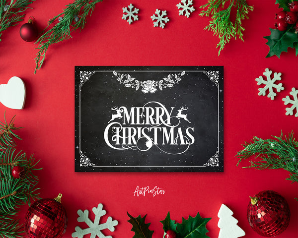 Merry Christmas Personalized Holiday Greeting Card Gifts