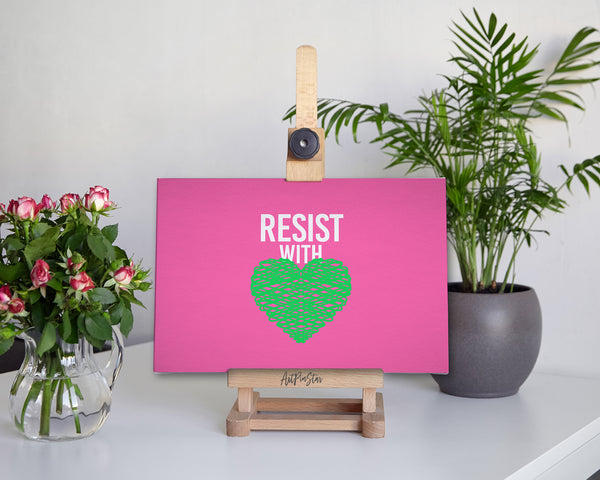 Resist With Green Love LGBTQ Pride Cards