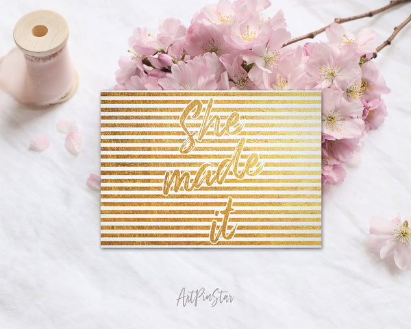 She made it Personalized Graduation Achievement Gift Cards