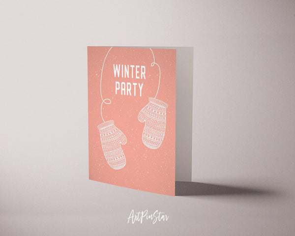 Winter Party Customizable Season Greeting Cards
